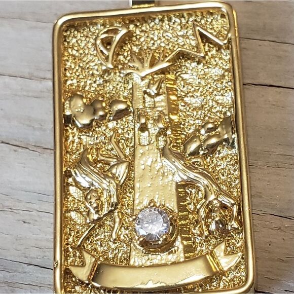 *The Tower, Tarot card pendant - Picture 2 of 6